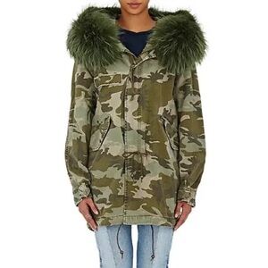 Mr & Mrs Camouflage Fur-Trimmed Parka